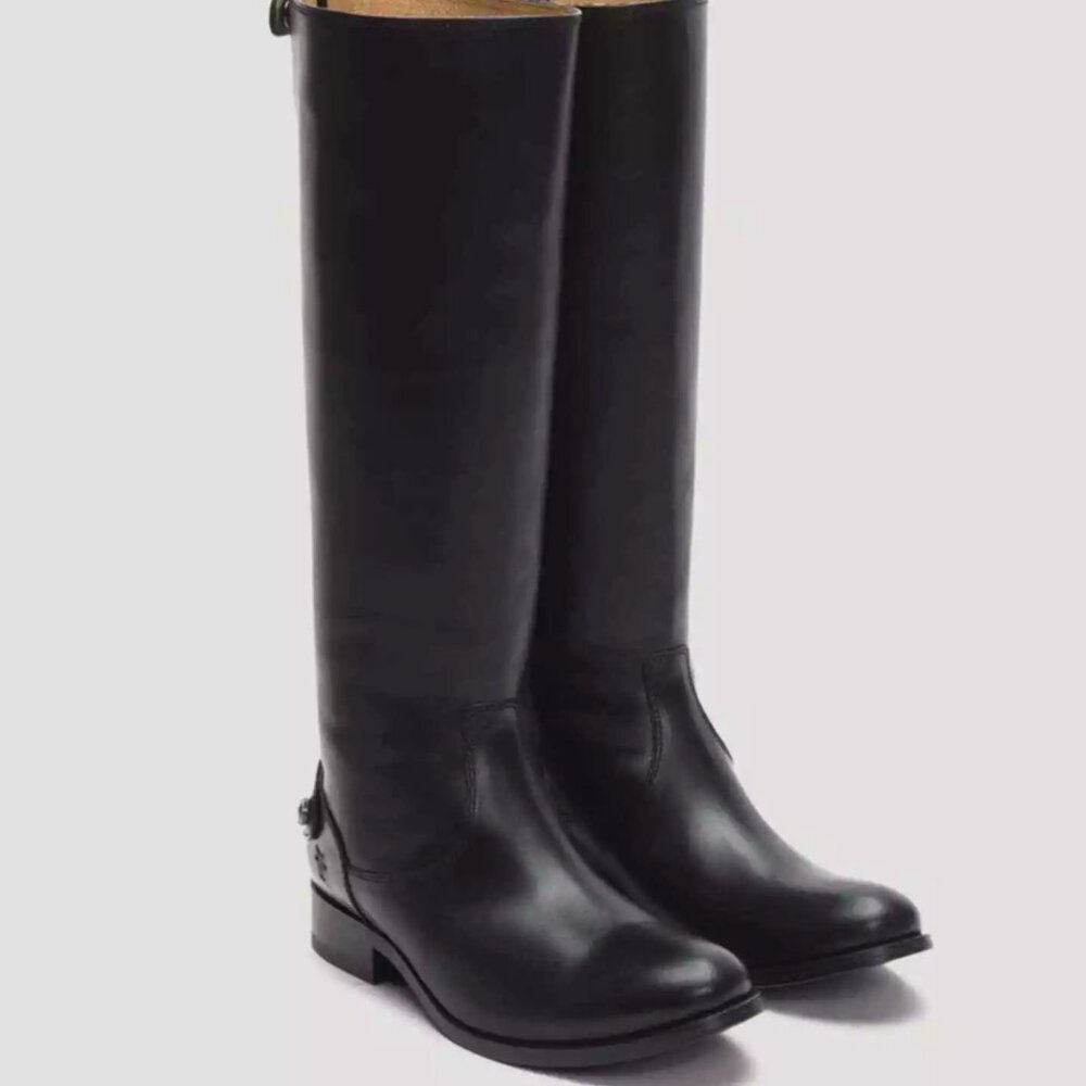 👢FRYE Melissa Button Back-Zip Riding Knee Boot 👢